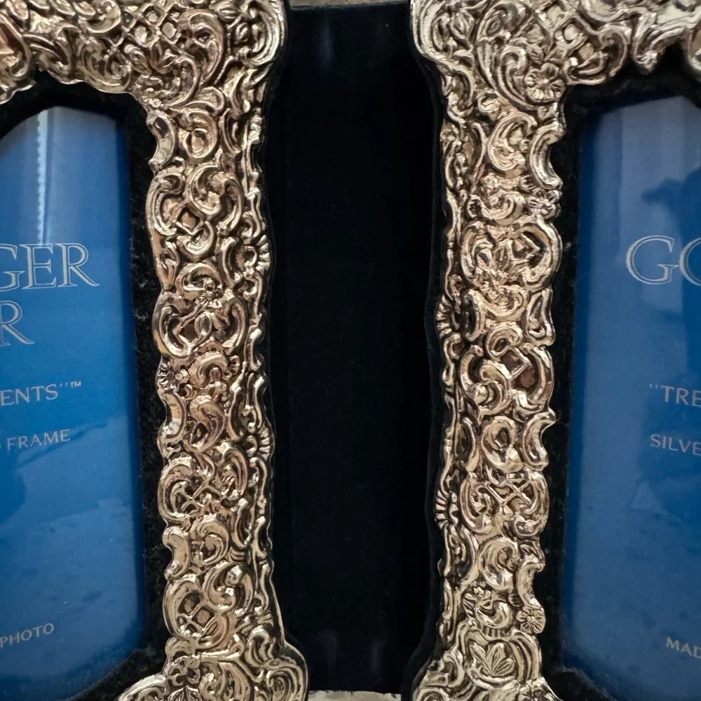 Godinger Dual Silver Plated Ornate Frame